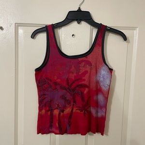 vintage DKNY jeans printed graphic tank top